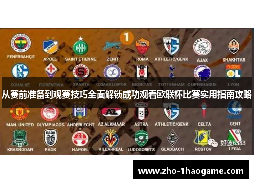 从赛前准备到观赛技巧全面解锁成功观看欧联杯比赛实用指南攻略